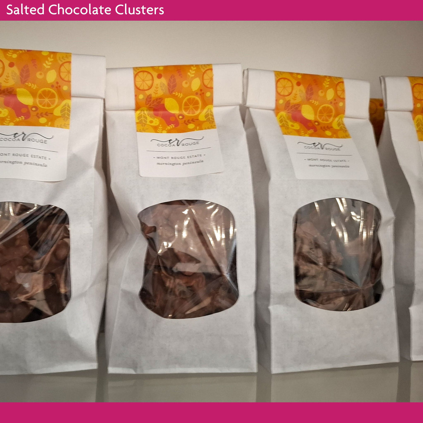Salted Milk Chocolate Clusters– Cocoa Rouge