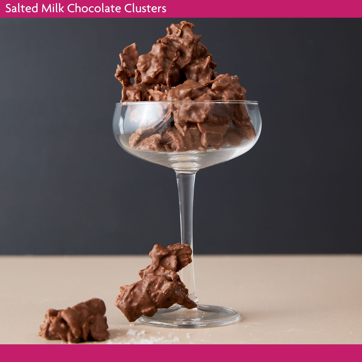 Salted Milk Chocolate Clusters– Cocoa Rouge